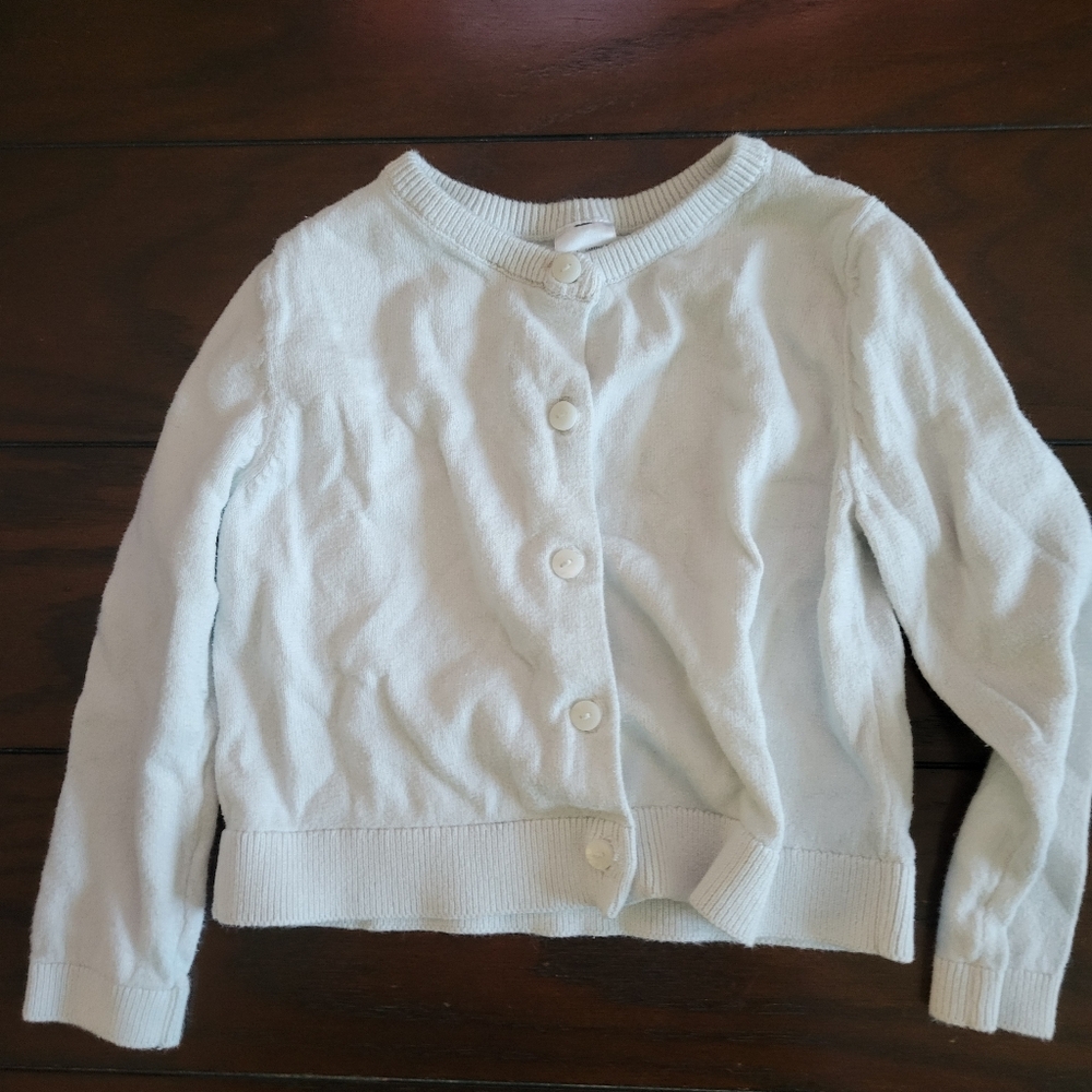 Carter's Cozy White Knit Cardigan